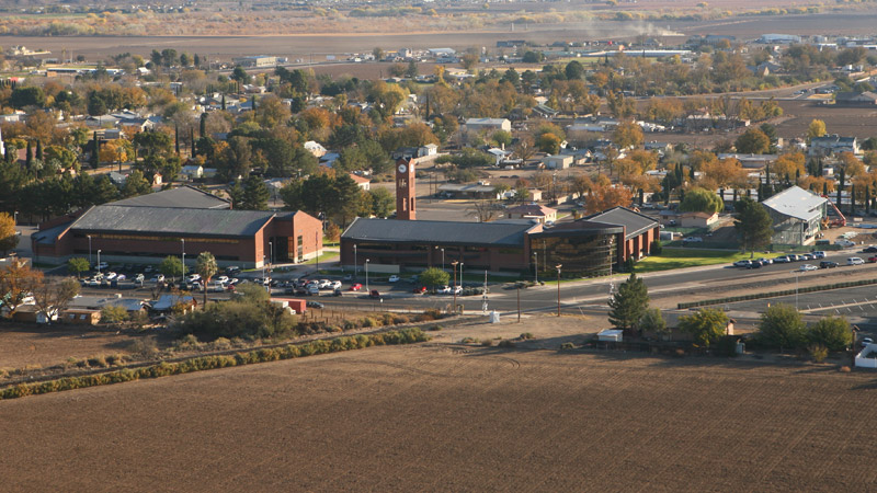 Aerial photo of campus